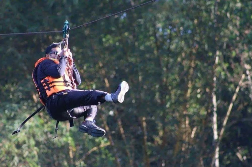 Ziplining